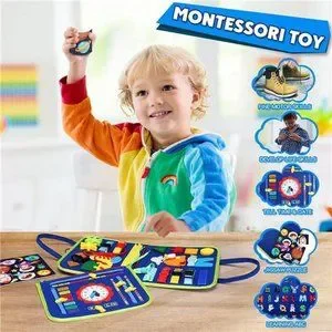 Toys | Busy Board Montessori Toy For 1 2 3 4 Year Old Toddlers ...